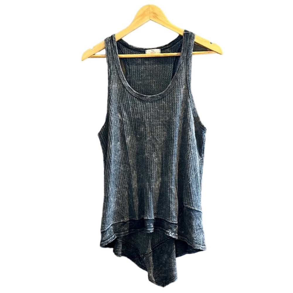 Hummingbird  Racerback Waffle-weave Tank Top  Size Small